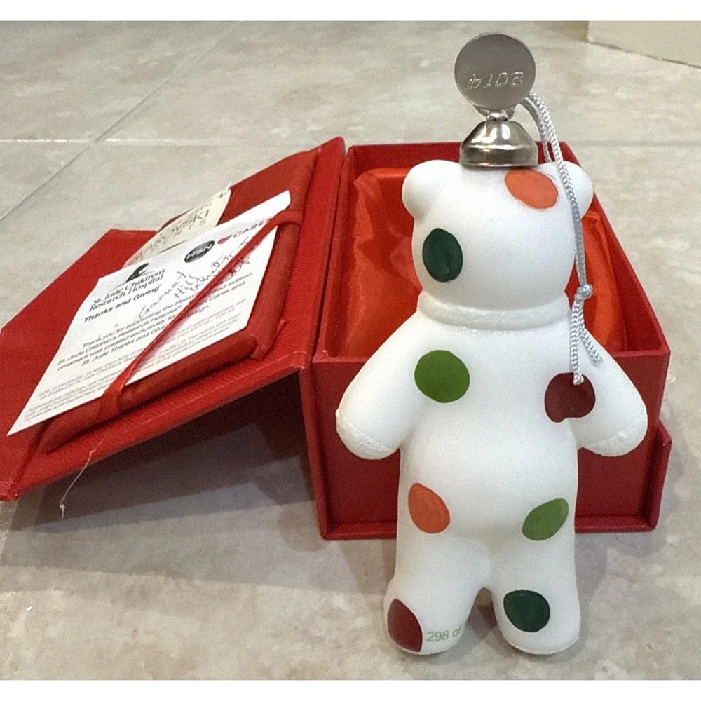 Garnet Hill HSN‎ Cares St Jude's Swarovski Crystal Bear Ornament 298/400 Box